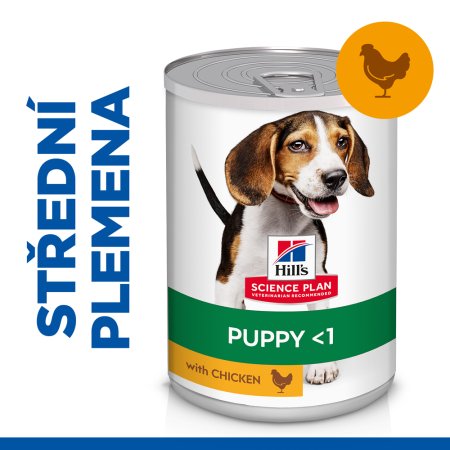 Hill’s Science Plan Canine Puppy Chicken Can 370 g