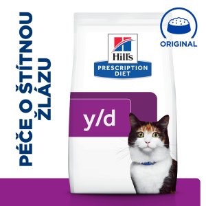 Hill’s Prescription Diet y/d Starostlivosť o štítnu žľazu granule pre mačky 3 kg