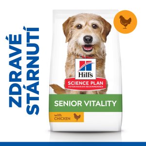 Hill’s Science Plan Senior Vitality pre malé staršie psy s kuracím 6 kg
