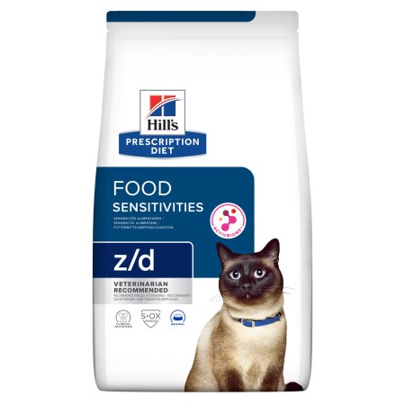 Hill’s Prescription Diet z/d Alergia a starostlivosť o kožu granule pre mačky 3 kg