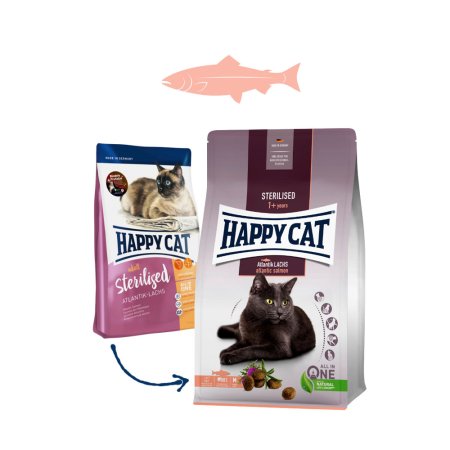 Happy Cat Sterilised Atlantik-Lachs 10 kg