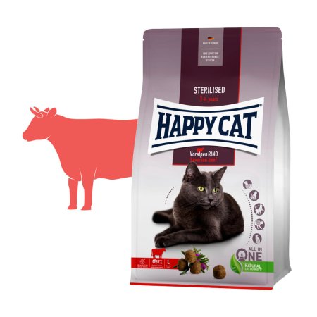 Happy Cat Sterilised Voralpen-Rind 10 kg