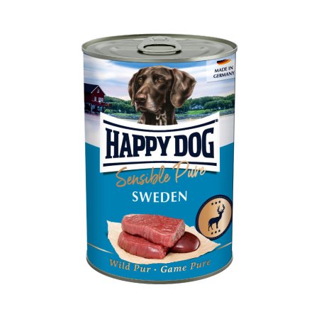 Happy Dog Wild Pur Sweden - zverinová 400 g