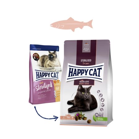 Happy Cat Sterilised Atlantik-Lachs / Losos 300 g