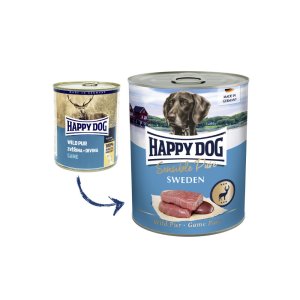 Happy Dog Wild Pur Sweden - zverinová 800 g