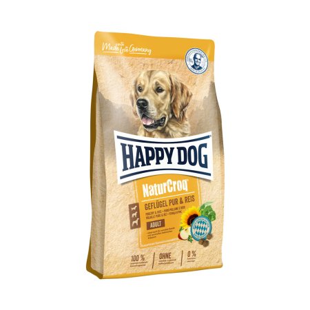 Happy Dog NaturCroq Geflügel PUR & REIS 4 kg