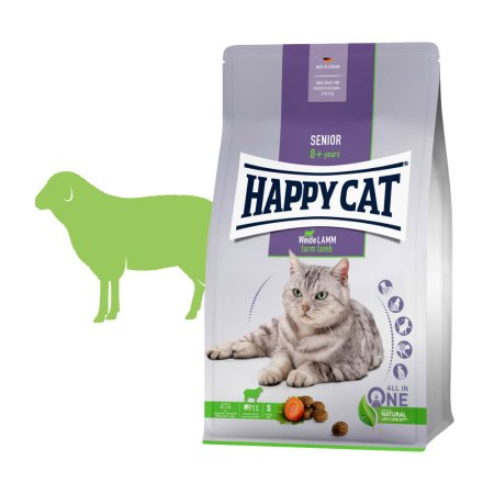 Happy Cat Senior Weide-Lamm / Jahňacie 1,3 kg