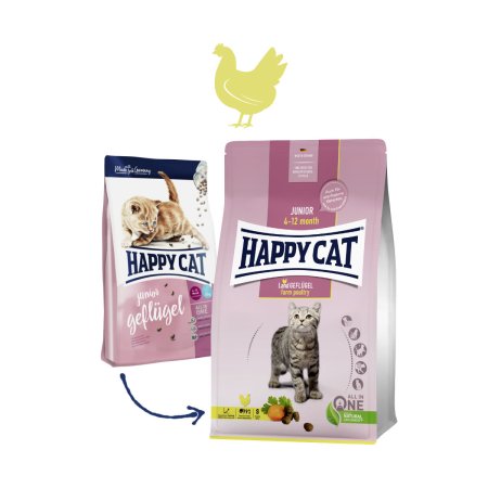 Happy Cat Junior Land Geflügel / Hydina 1,3 kg