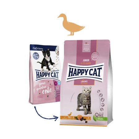 Happy Cat Junior Land Ente / Kačica 1,3 kg