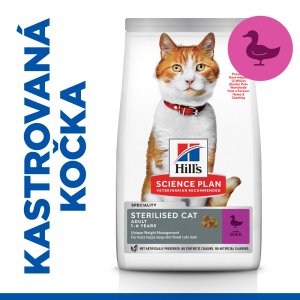 Hill’s Science Plan granule pre kastrované dospelé mačky s kačicou 3 kg