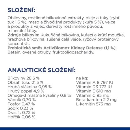 Hill’s Prescription Diet k/d Starostlivosť o obličky granule pre mačky 3 kg