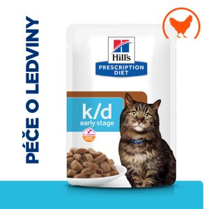 Hill’s Prescription Diet k/d Early Stage Starostlivosť o obličky pre mačky 12 x 85 g