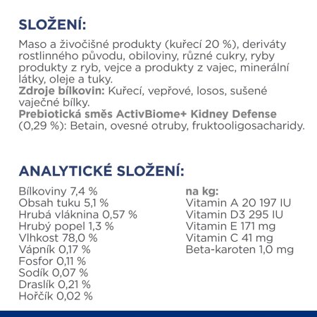 Hill’s Prescription Diet k/d Early Stage Starostlivosť o obličky pre mačky 12 x 85 g