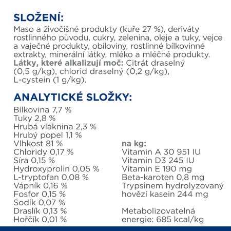 Hill’s Prescription Diet c/d Stress+Metabolic Močový systém pre mačky 12 x 85 g
