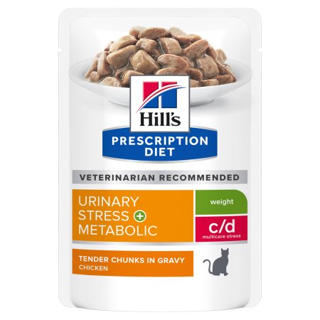 Hill’s Prescription Diet c/d Stress+Metabolic Močový systém pre mačky 12 x 85 g