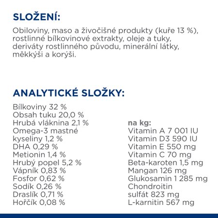 Hill’s Prescription Diet j/d Starostlivosť o kĺby granule pre mačky 1.5 kg