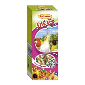 Tyčinky AVICENTRA vitamíno - medové pre malé papagáje 2ks