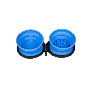 Cestovná dvojmiska SLOWFEEDER modrá 700ml KW