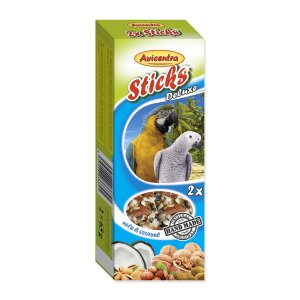 Tyčinky AVICENTRA orechové pre veľké papagáje 2ks