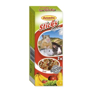 Tyčinky AVICENTRA ovocné pre malé hlodavce (2ks)