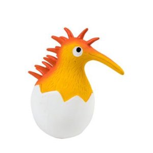 Hračka pes BABY latex, pískacia, oranžová 12cm KW