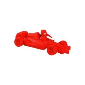 Hračka pes FORMULA latex, pískacia, červená 19cm KW