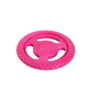 Hračka pes FRISBEE MINI plávať. z TPR peny, ružová KW