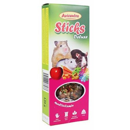 Tyčinky AVICENTRA multivitamín pre malé hlodavce 2ks