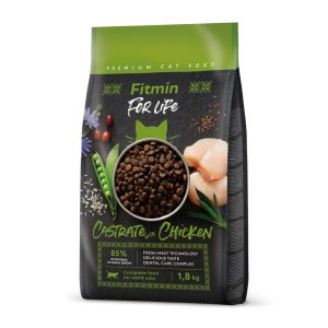 Fitmin cat For Life Castrate kuracie mäso 1,8 kg