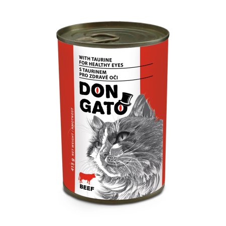 DON GATO Konzerva mačka hovädzie 415 g
