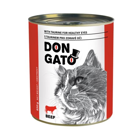 DON GATO Konzerva mačka hovädzie 850 g