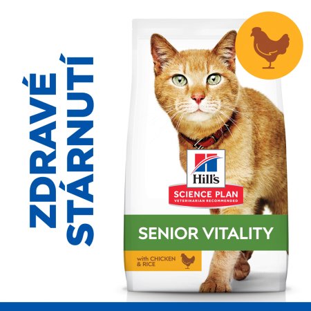 Hill’s Science Plan Feline Adult 7+ Senior Vitality Chicken 1,5 kg