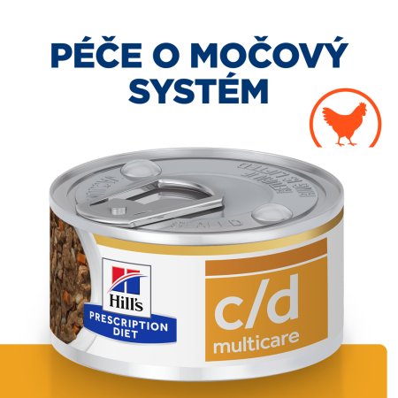 Hill"s Prescription Diet Stew c/d Multicare Starostlivosť o močový systém pre mačky 82 g