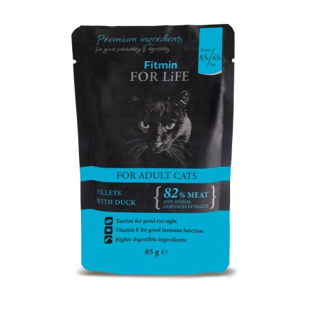 Fitmin cat For Life pouch adult duck 85 g