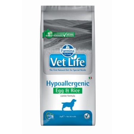 Vet Life Natural DOG Hypo Egg & Rice 2kg