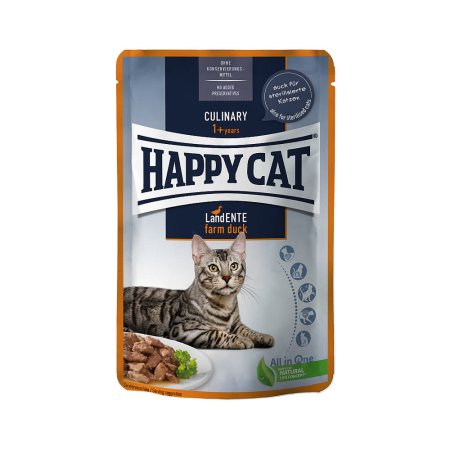 Happy Cat Vrecko Culinary Land-Ente 85 g