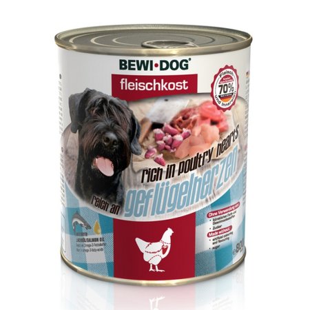 Bewi Dog Bohaté na hydinové srdce 400 g