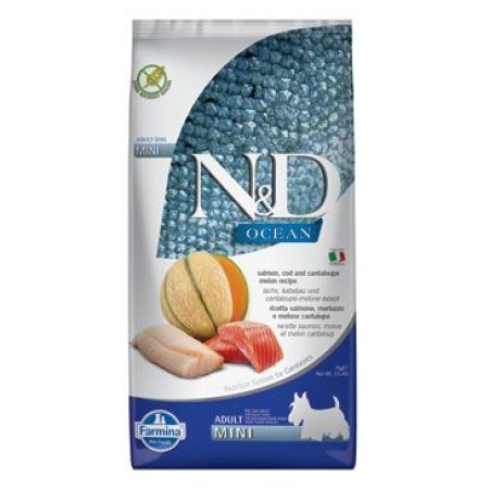 N&D OCEAN DOG Adult Mini Salmon & Cod & Melón 7kg