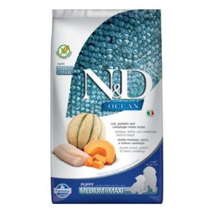 N&D OCEAN DOG Puppy M/L Codfish & Pumpkin& Melón 2,5kg