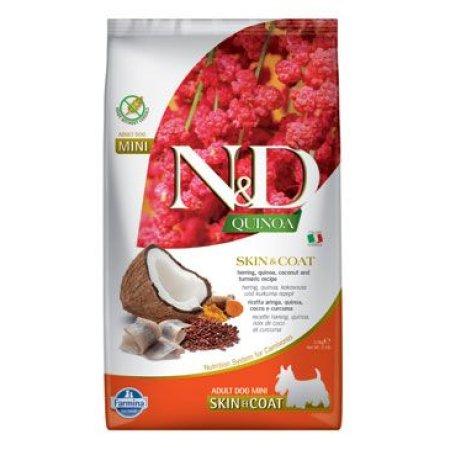 N&D Quinoa DOG Skin & Coat Herring & Coconut Mini 2,5kg