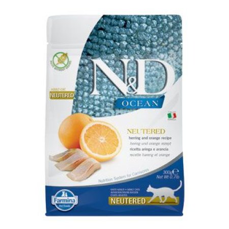 N&D OCEAN CAT NEUTERED Adult Herring & Orange 300g