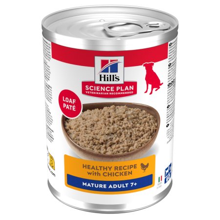 Hill’s Science Plan Mature Adult krmivo pre psov s kuraťom 370 g