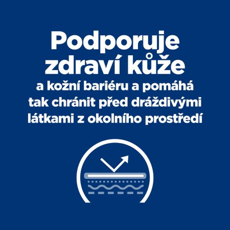 Hill’s Prescription Diet Derm Defense Alergia a starostlivosť o kožu granule pre psov 4 kg