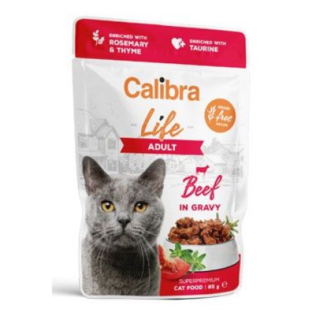 Calibra Cat Life vrecko Adult Beef in gravy 85g