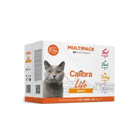 Calibra Cat Life vrecko Adult Multipack 12x85g