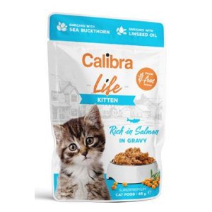 Calibra Cat Life vrecko Kitten Salmon in gravy 85g