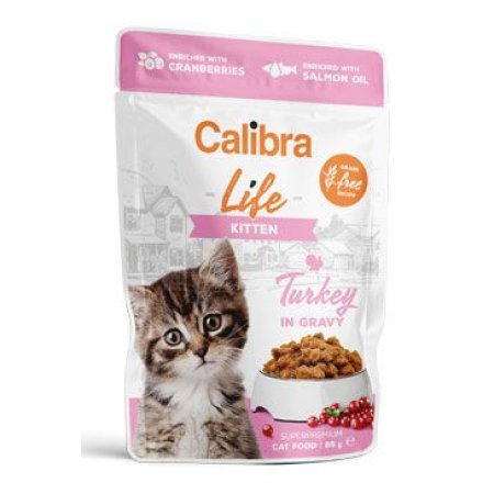 Calibra Cat Life vrecko Kitten Turkey in gravy 85g