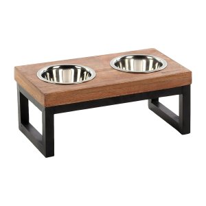 Flamingo Tommy Duo Dinner Stojan s 2 nerezovými miskami 800ml