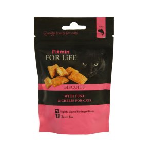 Fitmin cat For Life sušienky s tonou & syrom 50 g