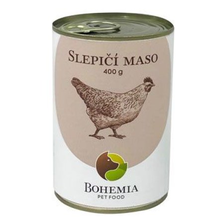 Bohemia Pet Food Slepačie mäso vo vlastnej šťave 400 g